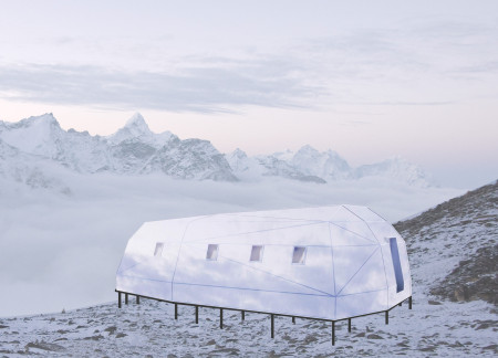 Cross-Laminated Timber and Charred Shingles Form Resilient Shelter in Himalayan Landscape