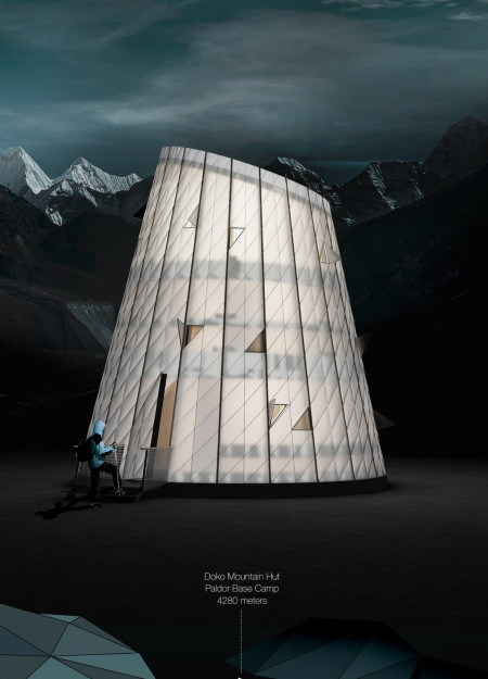 Translucent Bamboo Shelter Utilizing Modular Prefabrication for Mountain Refuge