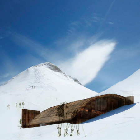 Charred Wooden Shingles and Cross-Laminated Timber Panels Define Sustainable Mountain Huts for Community and Trekkers