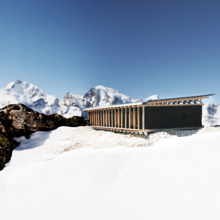 Charred Wooden Shingles and Bamboo Walls Defining a High-Altitude Shelter