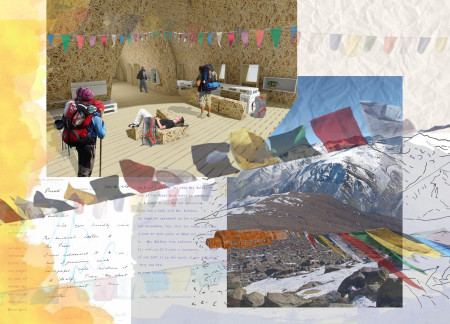 Bamboo Framed Habitat Utilizing Straw Bale Insulation in Harmonious Mountain Landscape