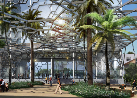 Charred Wooden Shingles and Glass Facades Defining a Sustainable Community Hub