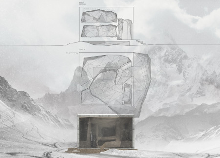 Charred Wooden Shingles and Cross-Laminated Timber in a Mountain Retreat Designed for Climbers