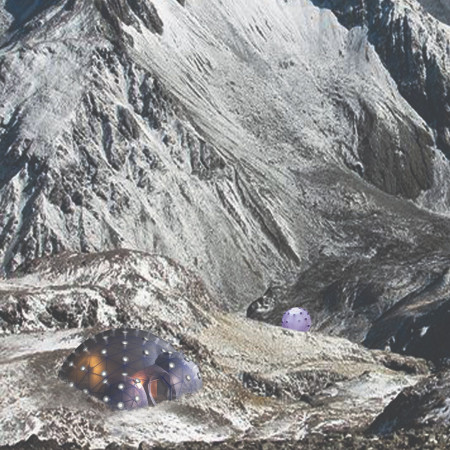 Sustainable Habitat Integrating Bamboo and Biodegradable Fungi in Alpine Terrain