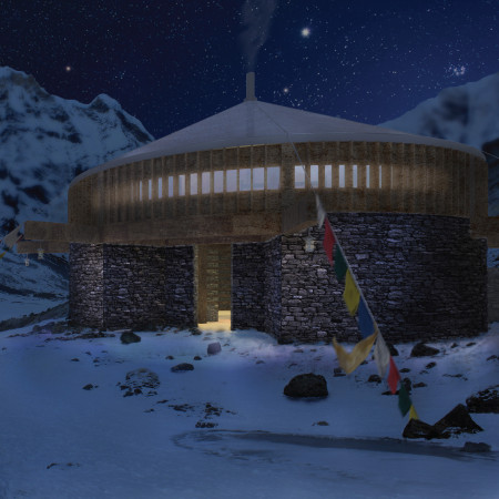 Charred Wooden Shingles and Local Stone Shape a Sustainable Mountain Retreat