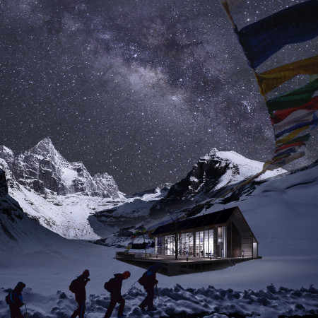 Charred Wooden Shingles and Stone Foundations in Sustainable Himalayan Shelter