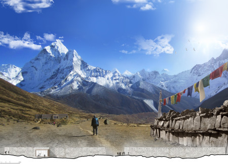 Charred Wooden Shingles and Local Stone Create a Community Refuge in the Himalayas