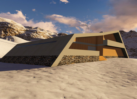 Geometric Refuge with Elevated Air Chambers and Reinforced Concrete Shelter in the Himalayas