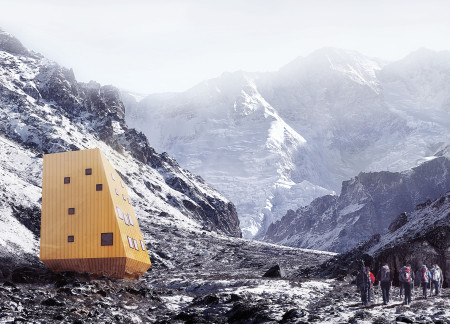 Cross-Laminated Timber Panels and Charred Shingles Define a Sustainable Mountain Refuge