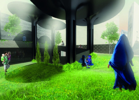 Continuous Ramps of Natural Light and Metal Screens in a Multifunctional Educational Center