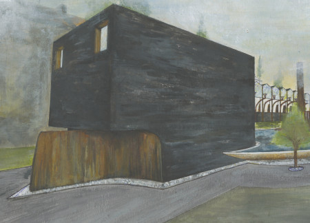 Charred Wooden Shingles and Biophilic Design in a Multifunctional Urban Hub