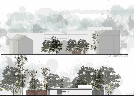 Natural Light and Tatami: a Sustainable Space Integrating Brick and Greenery