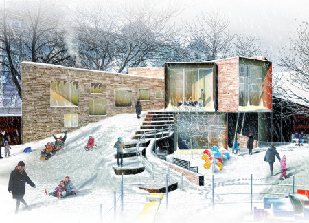 Charred Wooden Shingles and Natural Light Create a Healing Community Hub for Patients