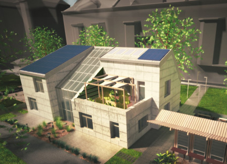 Living Atrium and Energy-Efficient Solutions in a Sustainable Community Center