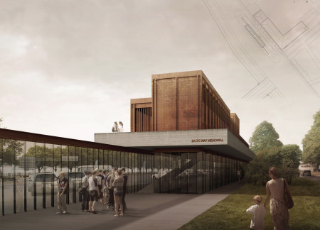 Charred Wood Shingles and Transparent Glass Illuminate a Memorial Space for Unity and Reflection