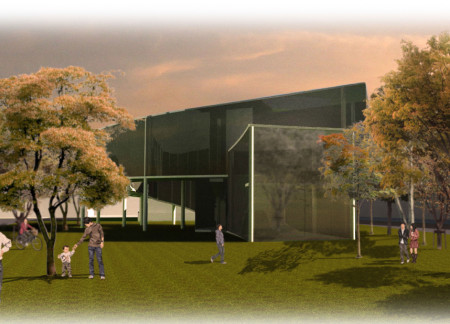 Healing Journey Center Featuring Mist Glass Facades and Wood Flooring for Patient Support