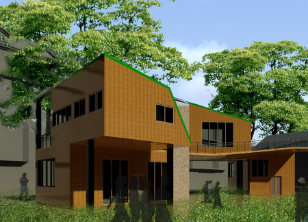 Charred Wooden Shingles and Natural Light in a Community-Focused Wellness Facility