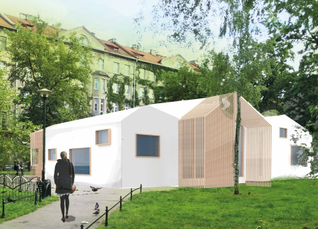 Biophilic Healing Space with Air-Purifying Plants and Natural Timber Elements