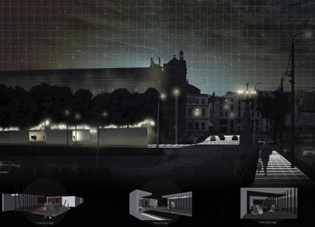 Vertical Wooden Elements and Transparent Glass Integrate Community Engagement in a Memorial Space