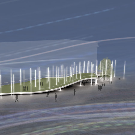 Columns of Light Integrated with Laminated Timber and Solar Energy for a Commemorative Civic Space