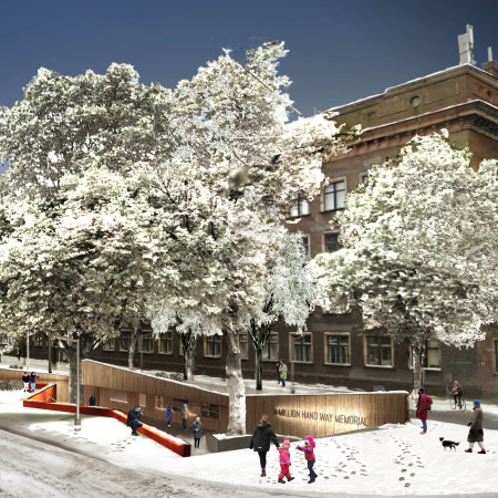 Charred Wooden Shingles and Vertical Gardens Enrich Sustainable Urban Living