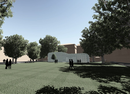 Charred Wooden Shingles and Triangulated Forms in a Multi-Functional Community Hub