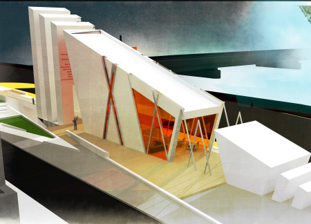 Curved Reinforced Concrete Forms Embrace Sustainable Design in a Memorial Space