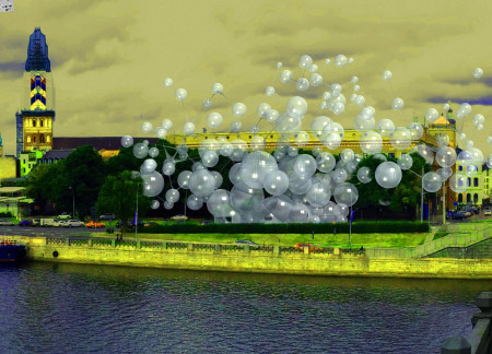 Pneumatic Structures and Plastic Film Create Engaging Public Space for Commemoration