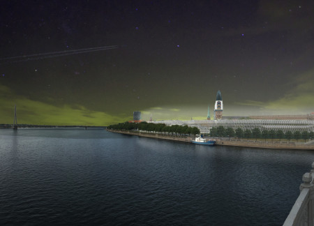 Vertical Elements and Local Stone Unite in a Reflective Commemoration Space