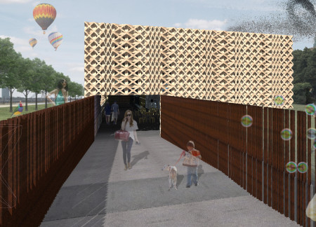 Charred Wood Cladding and Lattice Structures Create Community Hub for Cultural Reflection