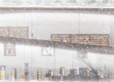 Charred Wooden Shingles and Reinforced Concrete Create a Harmonious Community Space