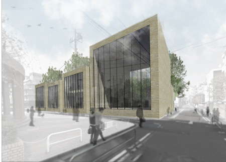 Charred Wooden Shingles and Internal Gardens Defining Multifunctional Spaces in Pop Culture Engagement