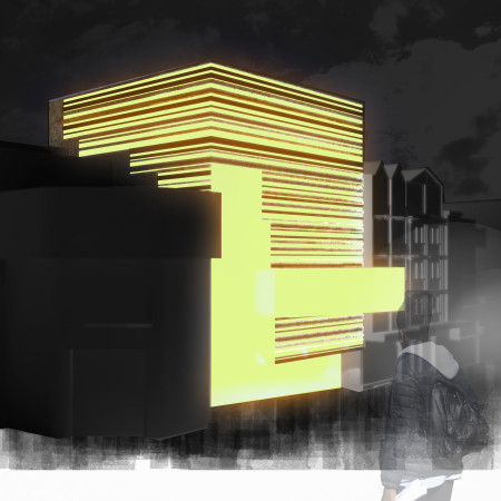 Natural Light-Infused Spaces with Concrete and Copper Accents for Artistic Collaboration