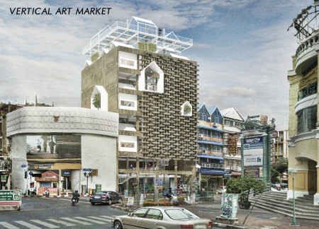 Charred Wooden Shingles and Natural Light Enhance Vertical Art Spaces in Urban Redevelopment