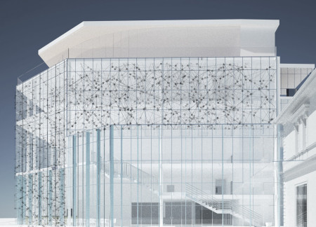 Perforated Glass Facade and Adaptable Spaces in a Community-Centric Educational Museum