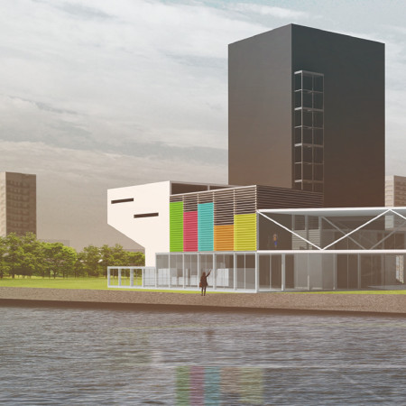 Charred Wood Cladding and Interactive Exhibits Shaping a New Space for Digital Exploration