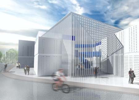 Perforated Metal Facade and Photovoltaic Integration in an Interactive Learning Environment