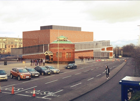 Ceramic Facades and Glass Transparency in a Community-Centric Learning Space