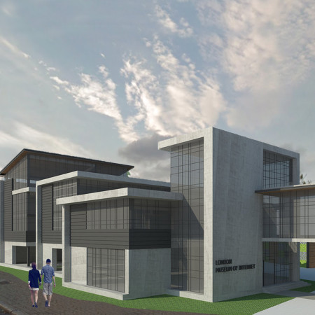 Charred Wooden Shingles and Glass Facades Create a Community-Centric Interactive Space