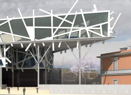 Translucent Steel Grids and Flexible Spaces in an Urban Cultural Hub