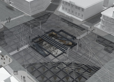 Dynamic Ground Plane and Concrete Integration Redefining Urban Gathering Spaces