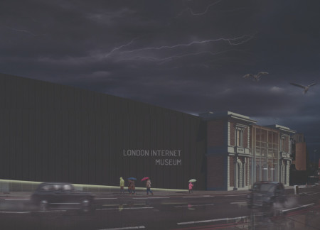 Sinuous Form Enclosed by Glass and Steel Showcasing Charred Wooden Shingles as a Community Learning Hub