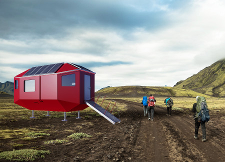 Cross-Laminated Timber Shelter with Adjustable Elevation for Remote Living