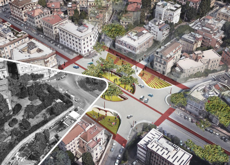 Sculpted Spaces in Roman Concrete with Engaging Community Pathways