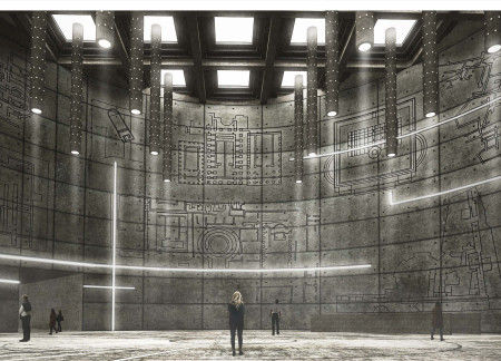 Circular Structure Featuring Reinforced Concrete and Transparent Elements for a Modern Archive