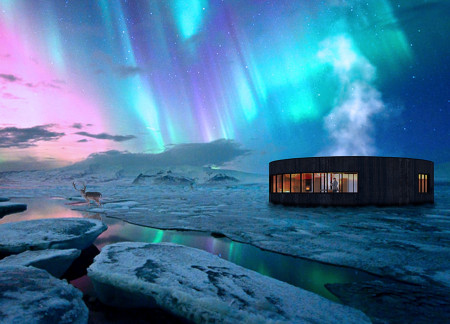 Charred Wooden Shingles and Expansive Views in a Circular Retreat Design