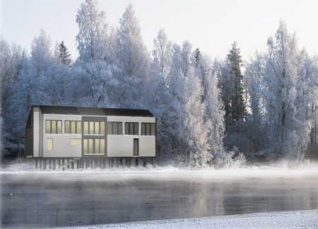 Charred Wooden Shingles and Modular Design in Eco-Friendly Trekking Cabins