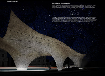 Fluid Concrete Canopy Embraces Natural Light and Community Interaction