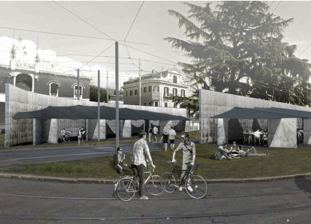 Dynamic Concrete Surfaces Shaping Community Engagement in a Multifunctional Space