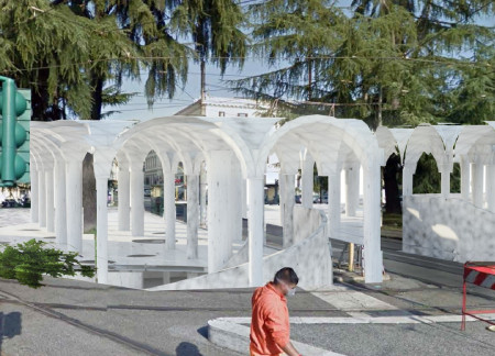 Cylindrical Lightwells and Concrete Integration in a Multi-Functional Community Space